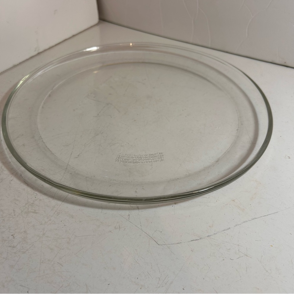 Vintage Pyrex 212 clear glass round pizza pie‎ plate